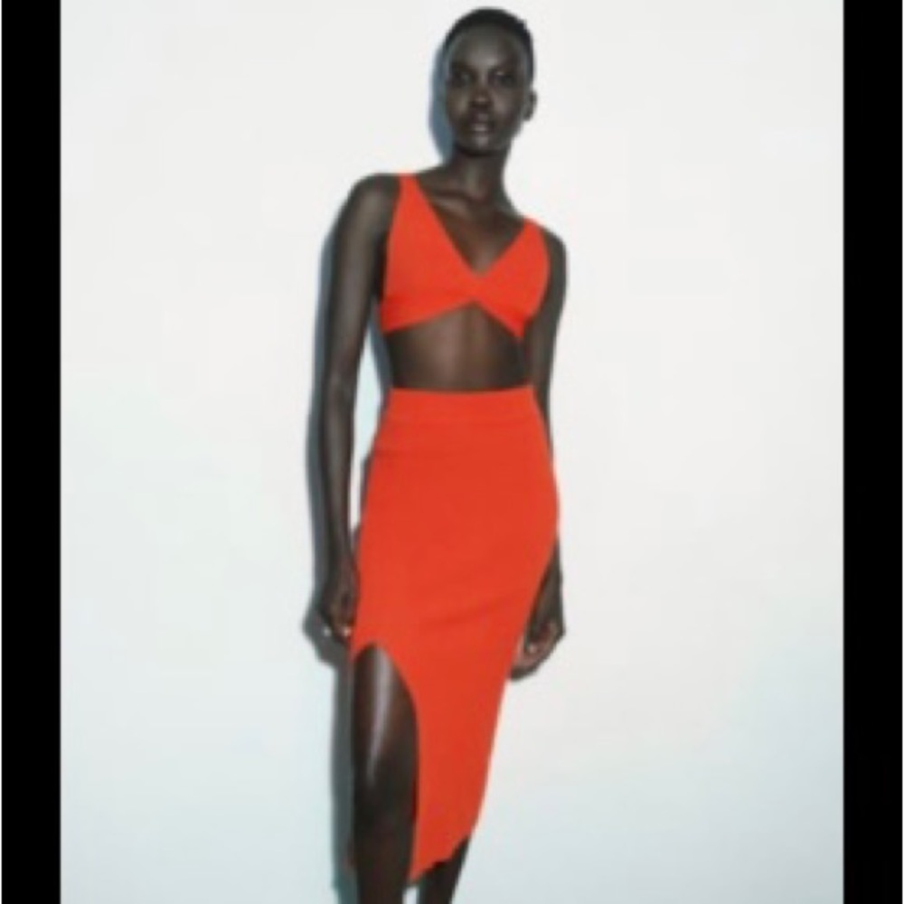 Zara Knit Skirt (part of Co Ord Set) NWT both size M